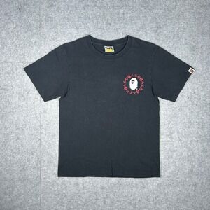BAPE T Shirt Men S Black A Bathing Ape Kanji Logo Graphic Streetwear Tee
